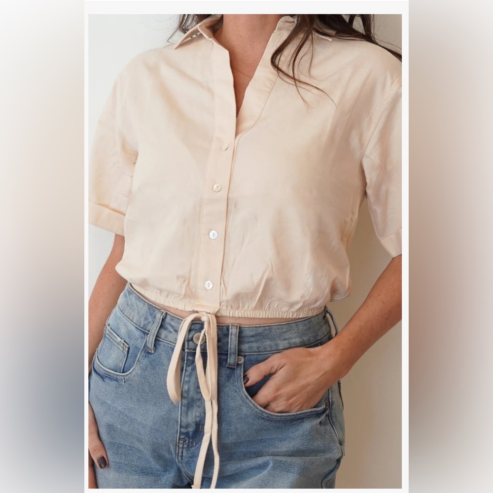 NWT abibelle crop topish blouse size large
👚 Chemise  pop-sicle Abibelle